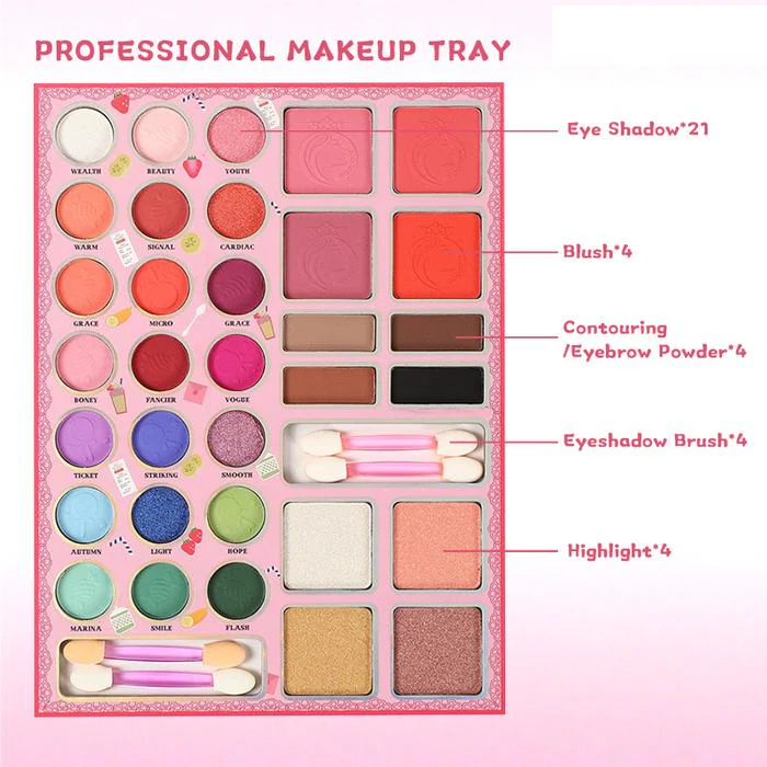 48Pcs Realistic Princess Book Shape Makeup Kit - Image 5