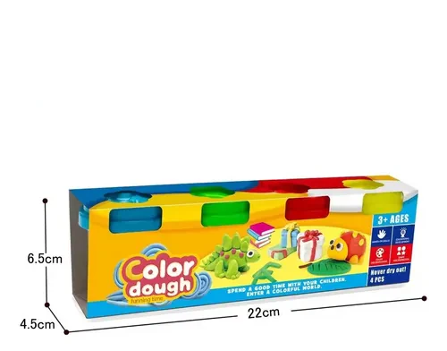 4Pcs Kids Play Color Dough Set - Image 2