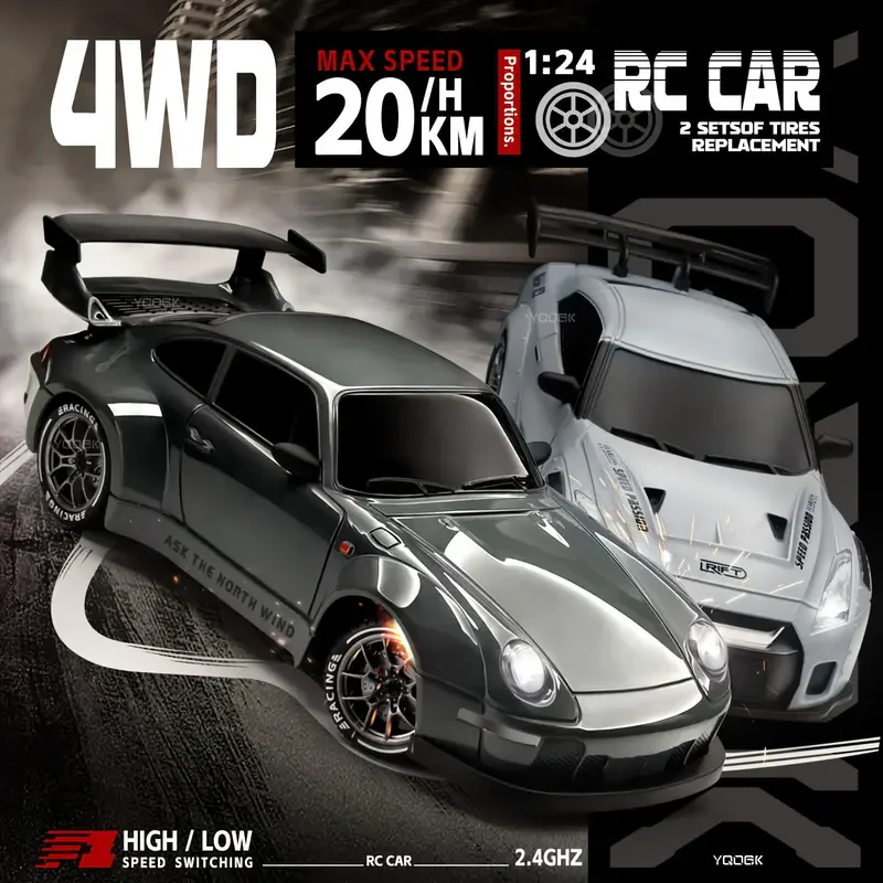 4WD RC Porsche Mini Drifting Car - Image 4