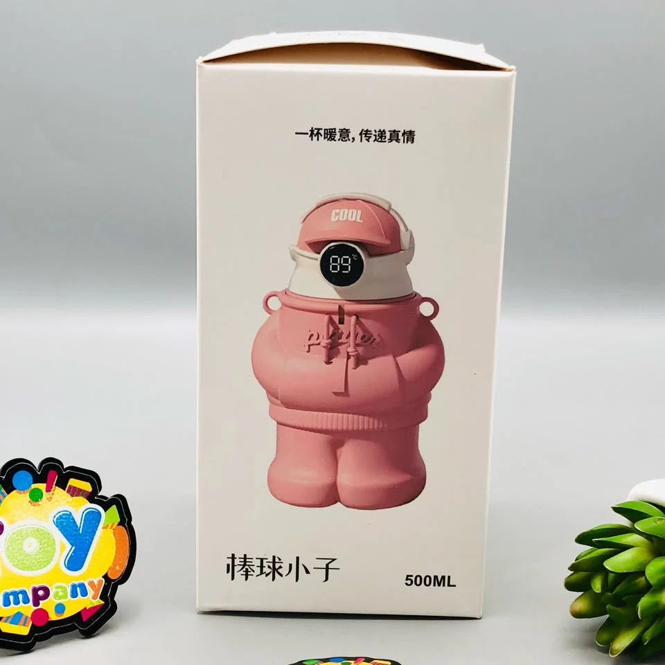 500ml Stainless Steel Water Bottle With Silicon Case - Pink - Image 7
