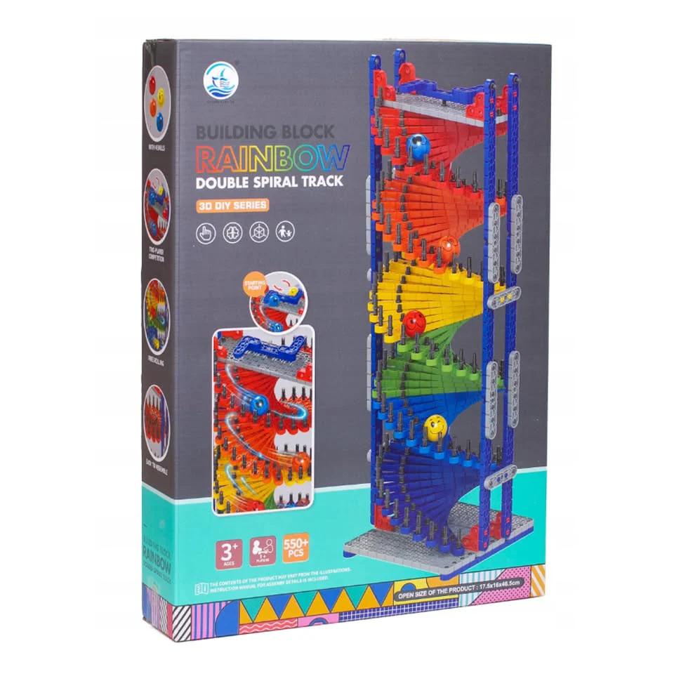 550Pcs Construction Blocks Tower Ball Race Track - Image 7