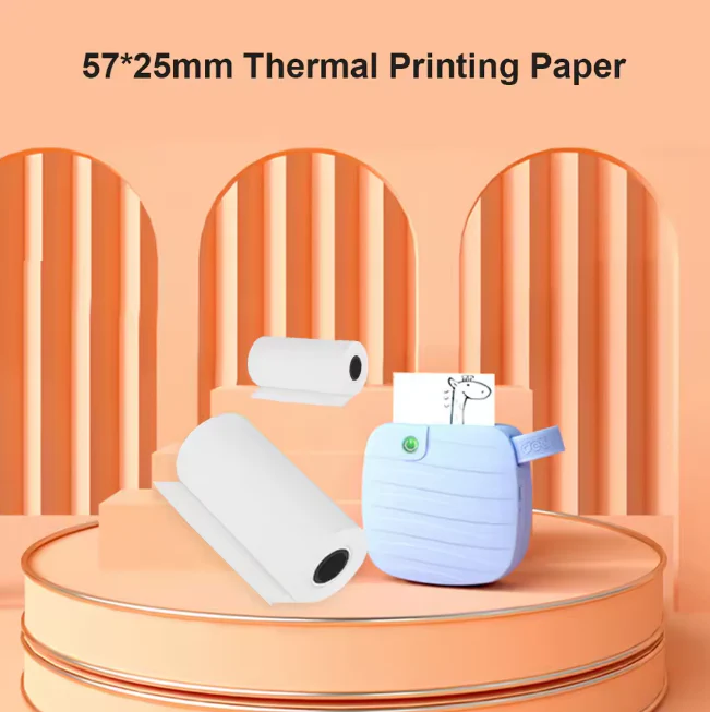 5Pcs Thermal Printer White Paper Rolls - Image 4