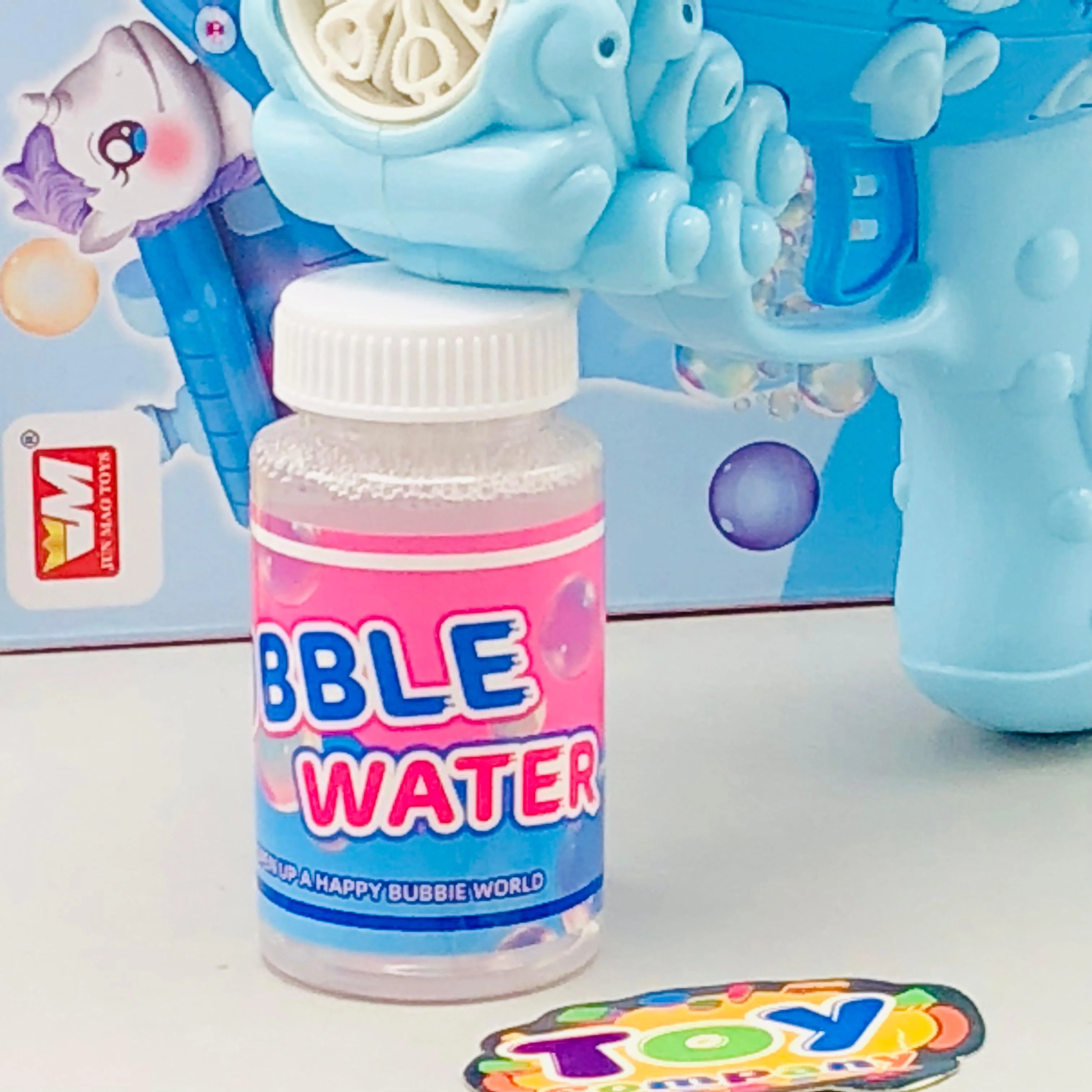 6 Holes Cute Spaceship Themed Colorful Bubble Gun - Image 4