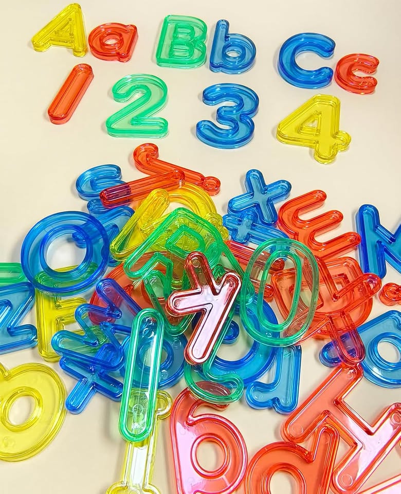66Pcs Transparent Number & Letters Set With Storage Box - Image 12