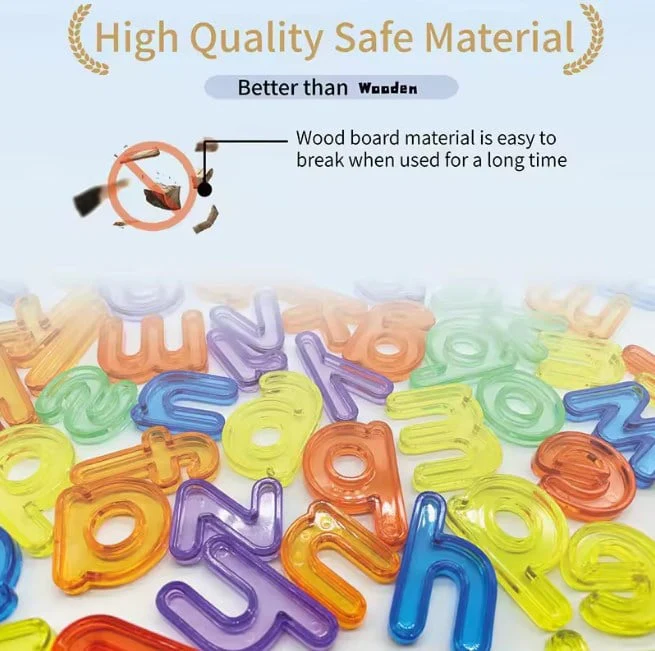 66Pcs Transparent Number & Letters Set With Storage Box - Image 4