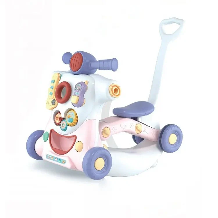 6in1 Multi-functional Baby Activity Musical Walker - Pink - Image 9