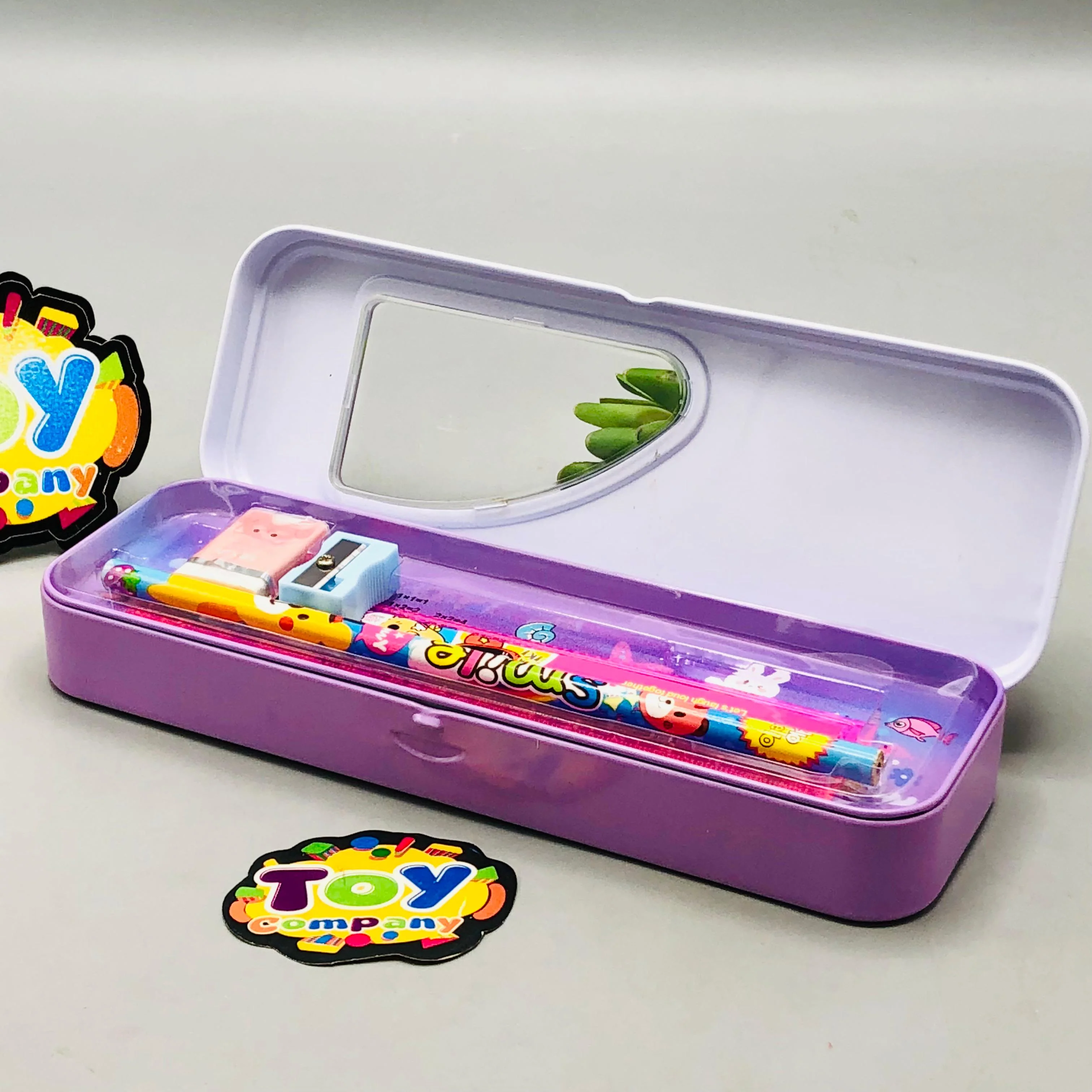 6Pcs Mini Mermaid Themed Tin Geometry Box - Image 6