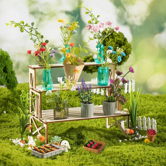 70Pcs DIY Miniature Paper Flower Botanical Craft - Image 3