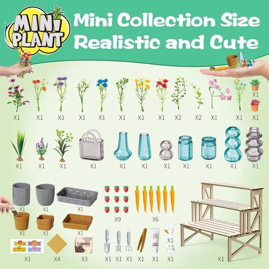 70Pcs DIY Miniature Paper Flower Botanical Craft - Image 6