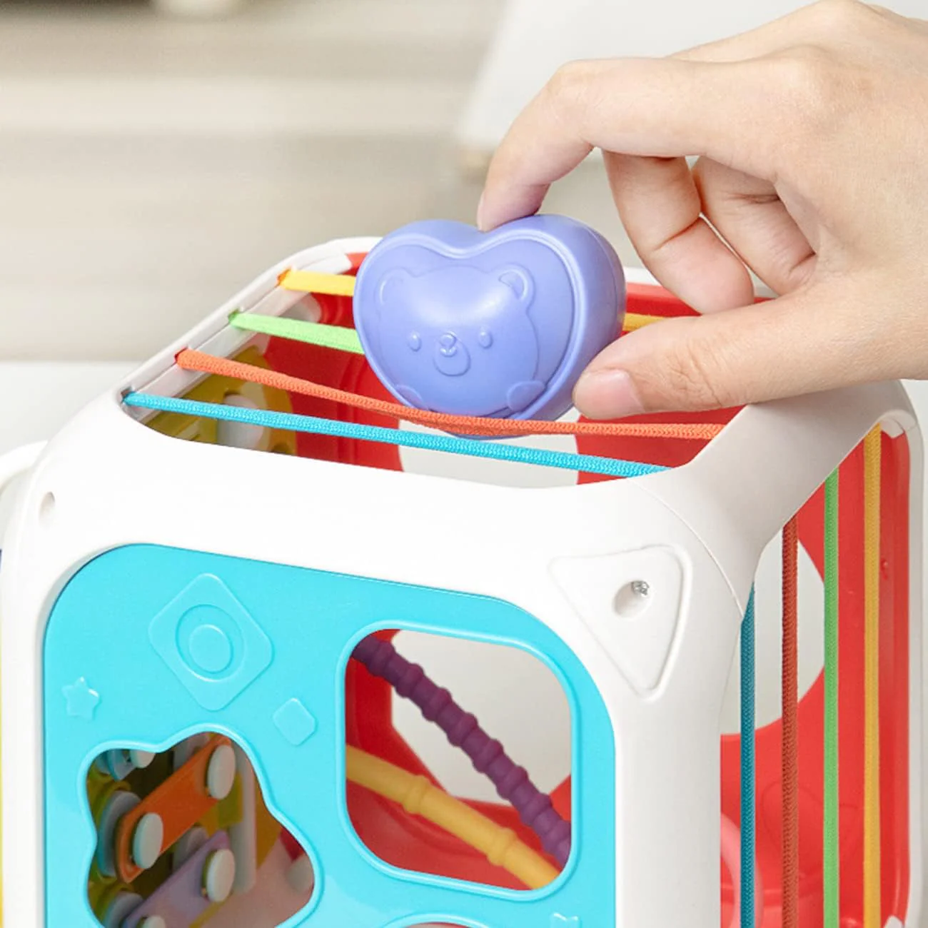7in1 Montessori Shape Sorting Cube Toy - Image 20