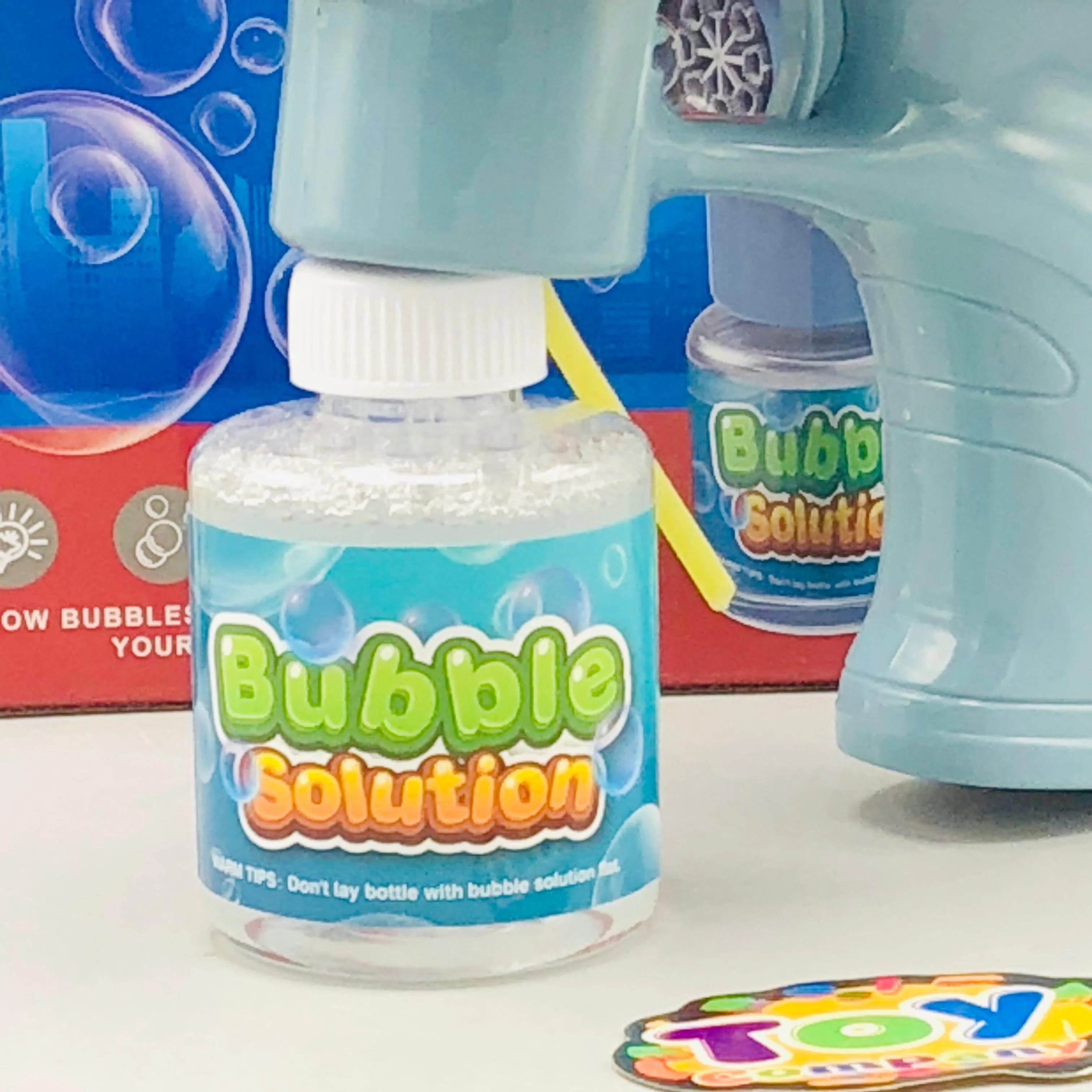 8 Holes Car Themed Colorful Bubble Gun - Image 5