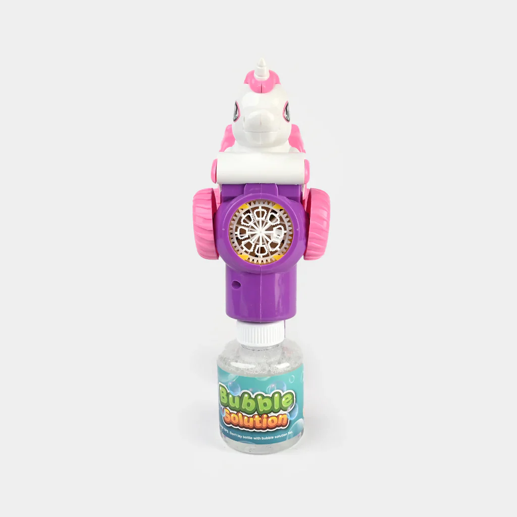 8 Holes Unicorn Themed Colorful Bubble Gun - Image 12