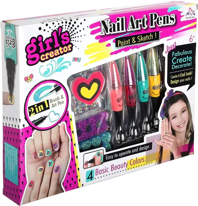 8Pcs Girls Realistic Nail Art Kit - Image 16