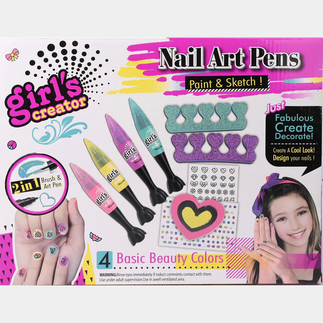 8Pcs Girls Realistic Nail Art Kit - Image 8