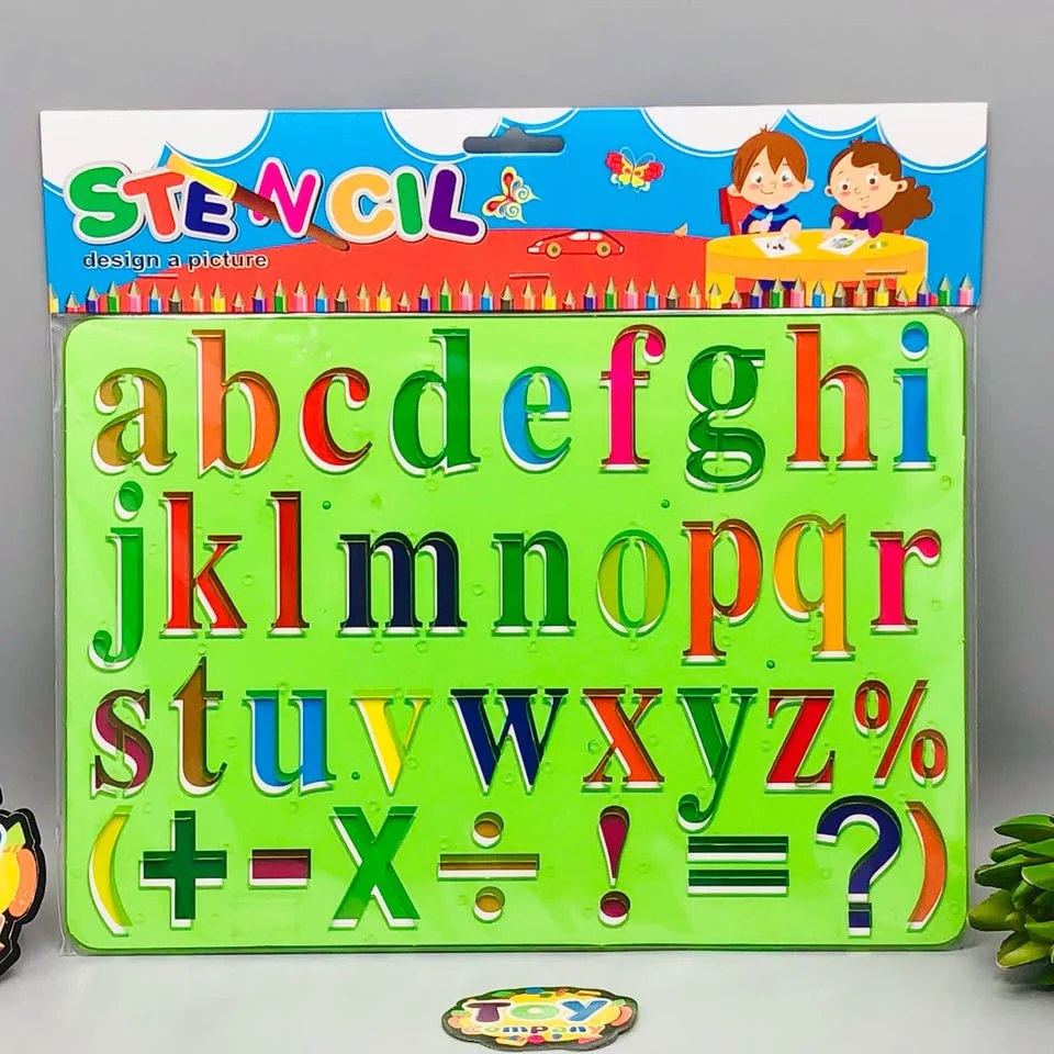 a-z Small Alphabet & Signs Stencil Set - Image 5