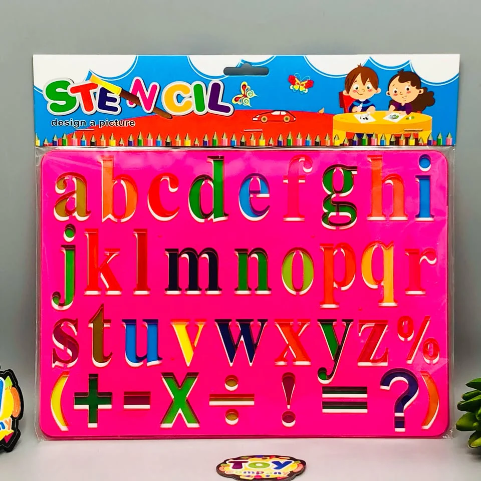 a-z Small Alphabet & Signs Stencil Set - Image 7