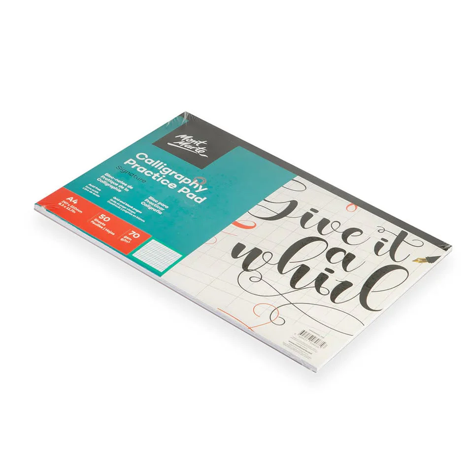 A4 Mont Marte Calligraphy Practice Pad - 50 Sheets - Image 7