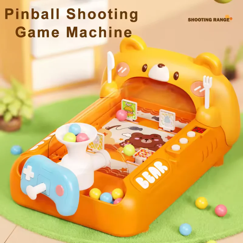 Battery Operated Bear Themed Pinball Shooting Machine - Image 8