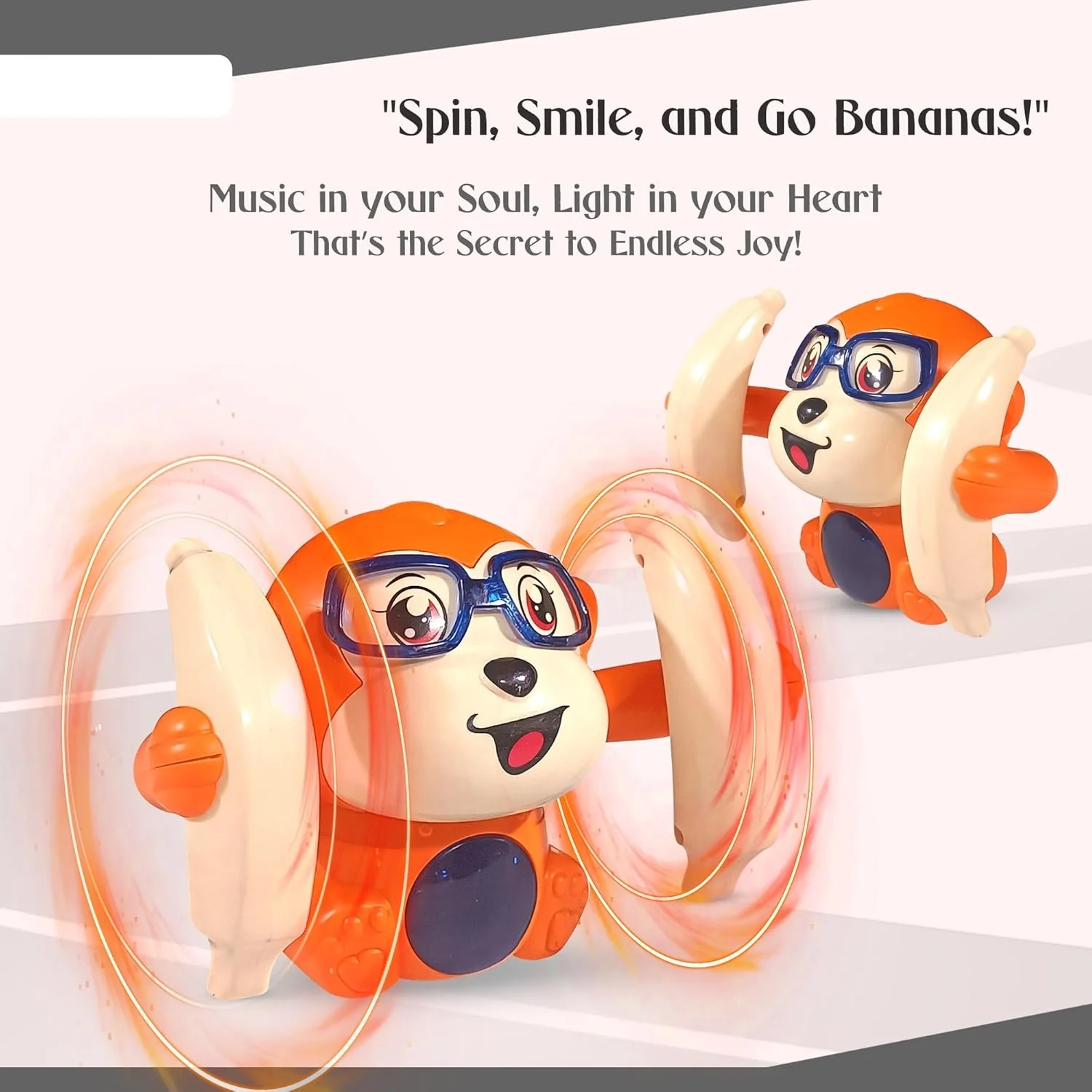 Battery Operated Cute Mini Tumbling Monkey - Image 4