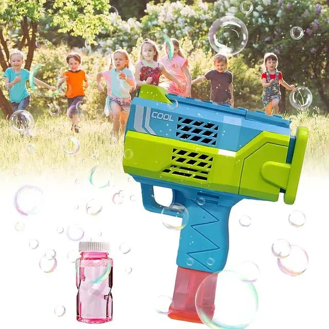 Battery Operated Kids Colorful Bubble Blaster Gun - Image 4