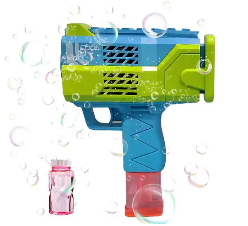 Battery Operated Kids Colorful Bubble Blaster Gun - Image 7