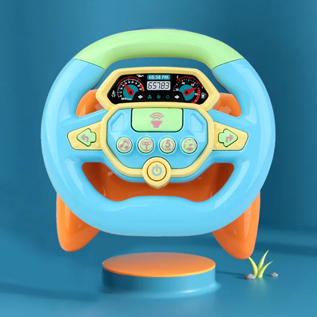 Battery Operated Kids Steering Wheel With Light & Music - Image 4