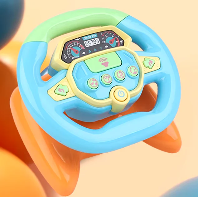 Battery Operated Kids Steering Wheel With Light & Music - Image 8