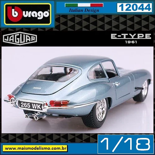 Bburago 1:18 Jaguar E-type Coupe Model - Image 5