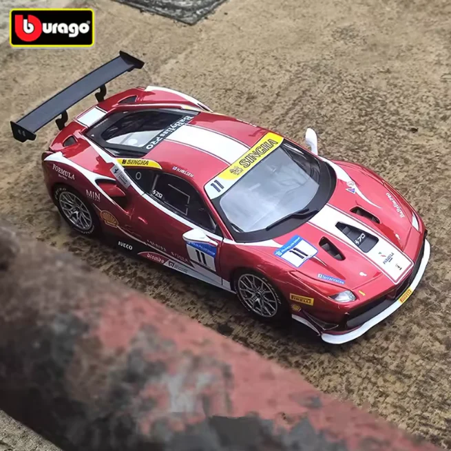 Bburago 1:24 Ferrari 488 Challenge Formula Racing 2017 - Image 4