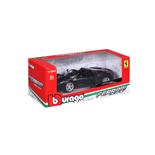 Bburago 1:24 Ferrari LaFerrari Aperta Model - Black - Image 7