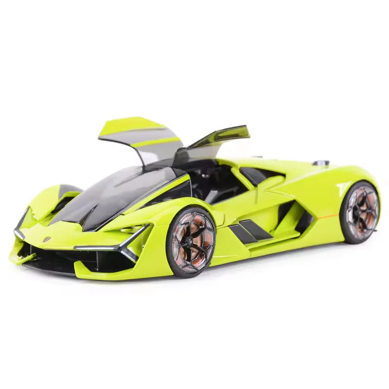 Bburago 1:24 Lamborghini Terzo Millennio Model - Green - Image 5
