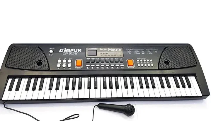 BigFun 61 Keys Electronic Keyboard Piano With Microphone - Image 4
