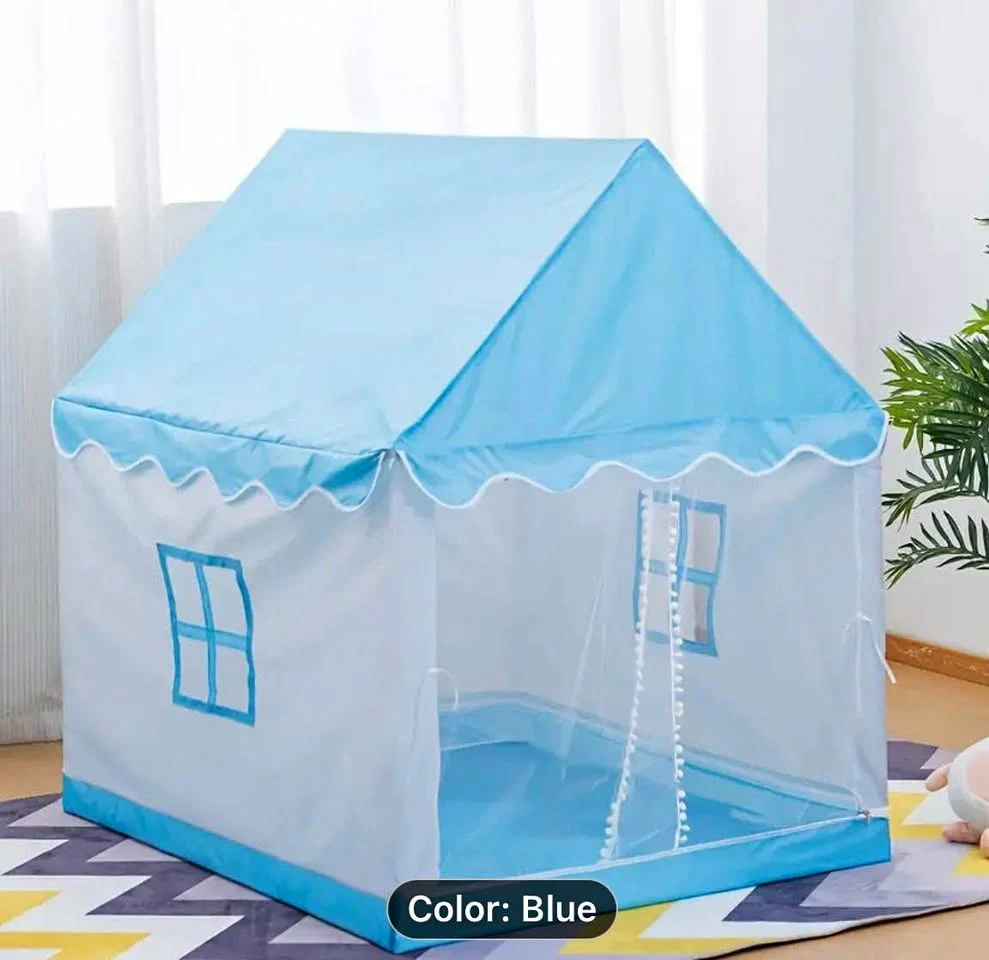 Castle Paradise Play Tent House 100"120"135"cm - Blue - Image 4