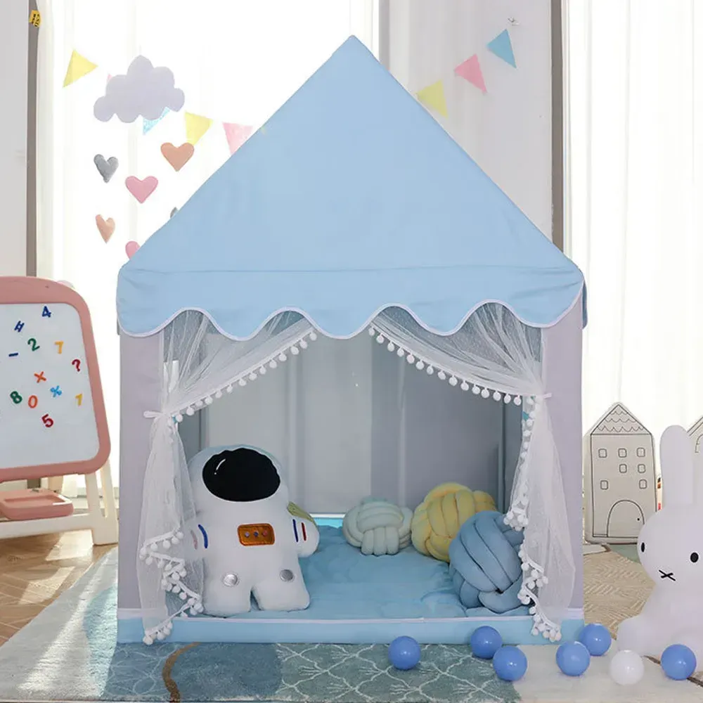 Castle Paradise Play Tent House 100"120"135"cm - Blue - Image 5