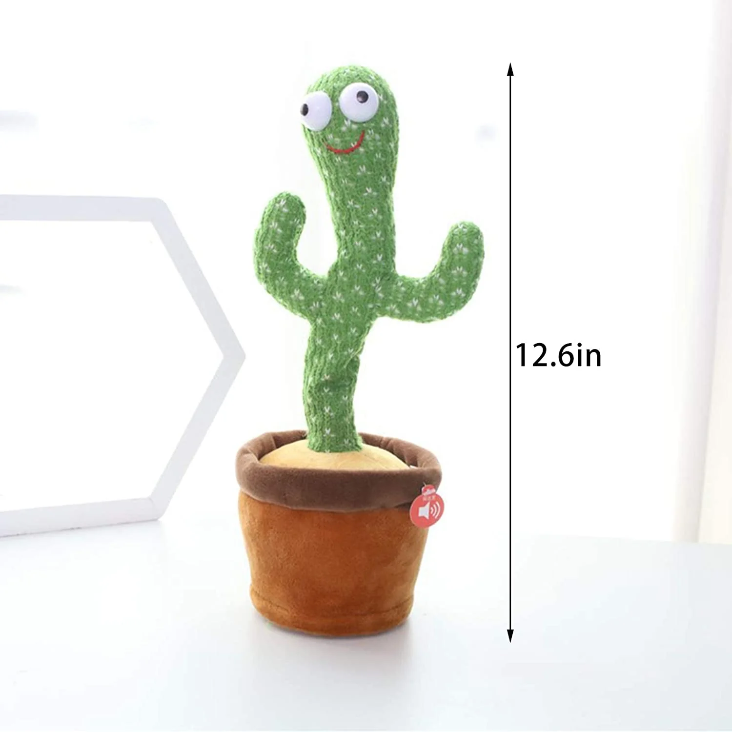 Rechargeable Cute Dancing and Talking Cactus - Large - Image 7
