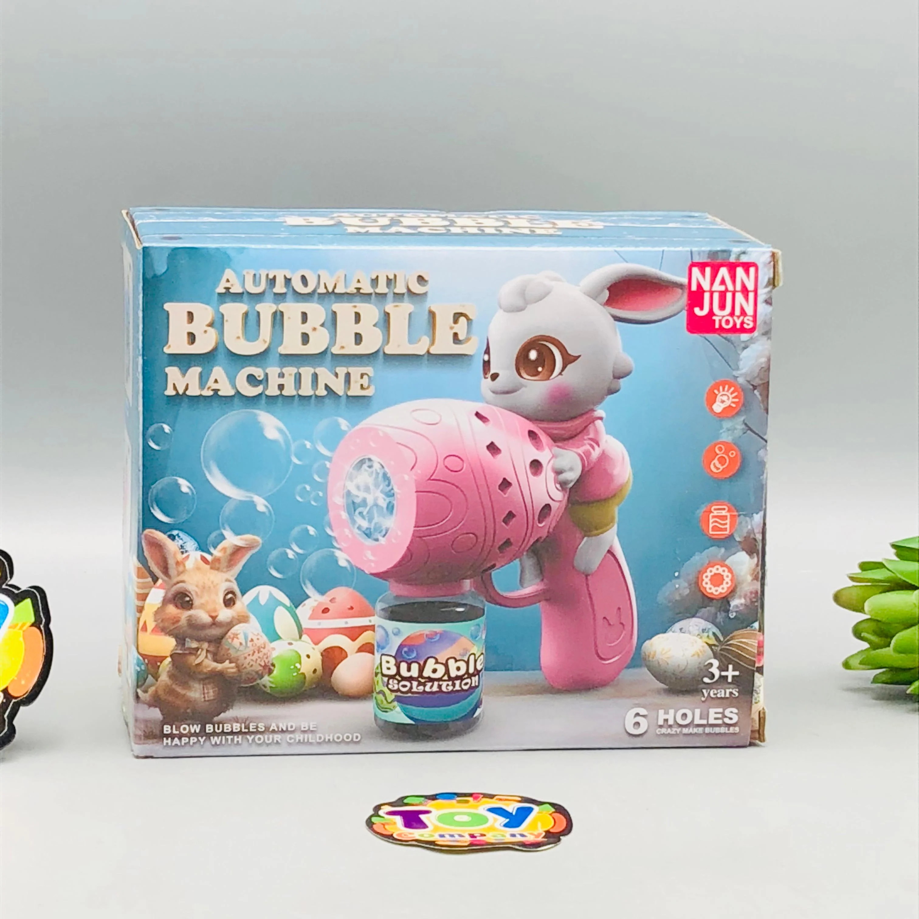 Cute Rabbit Themed Colorful Bubble Gun - Image 6