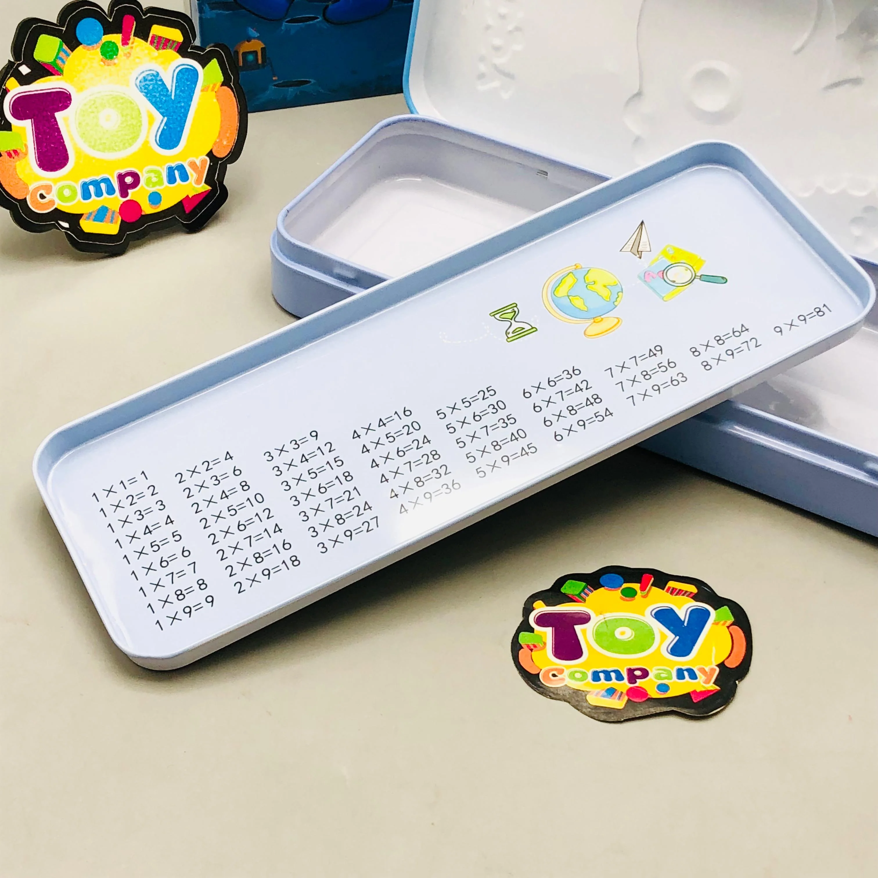 Dinosaur Themed Tin Geometry Box - Image 5