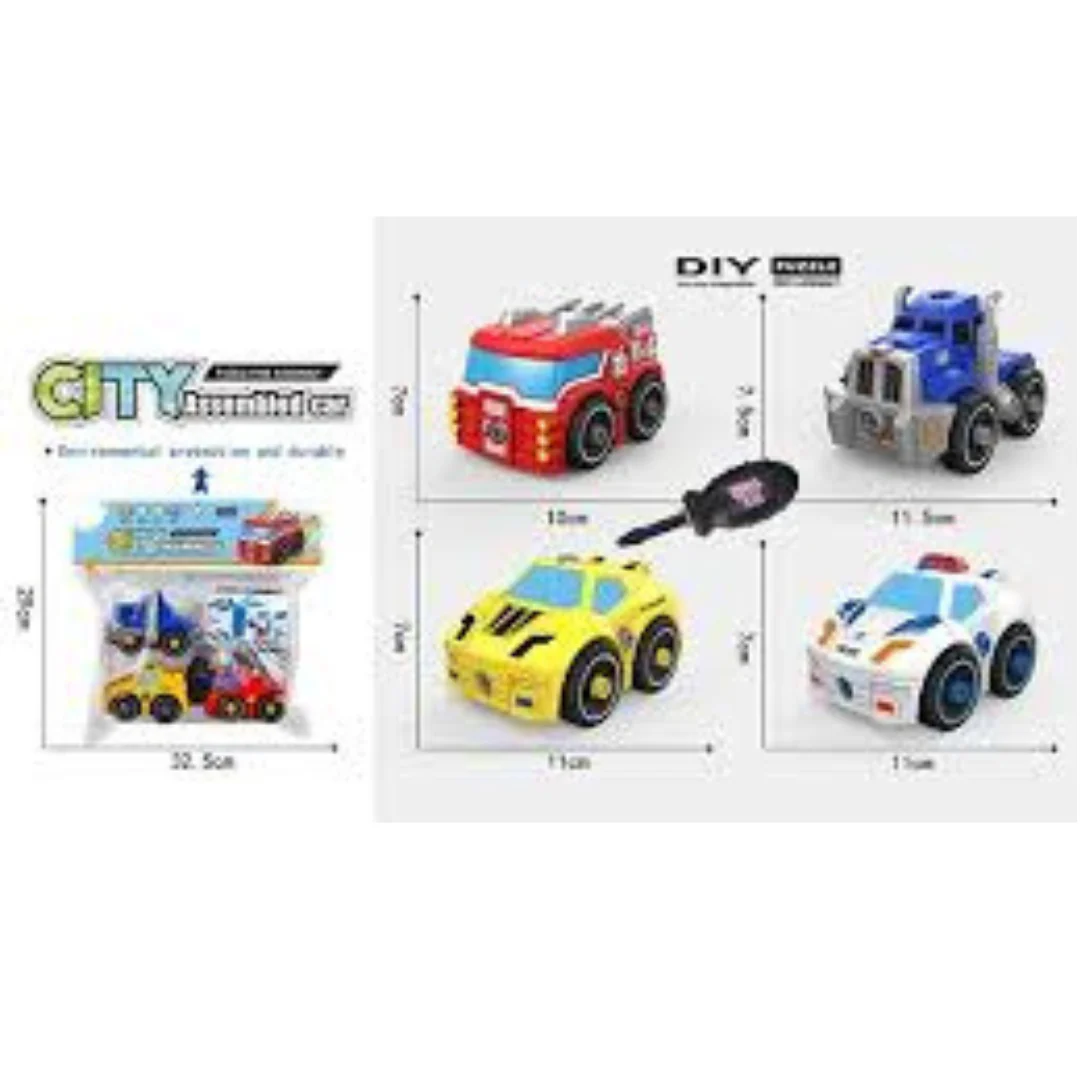 DIY 4Pcs City Screw Vehicles - Image 5