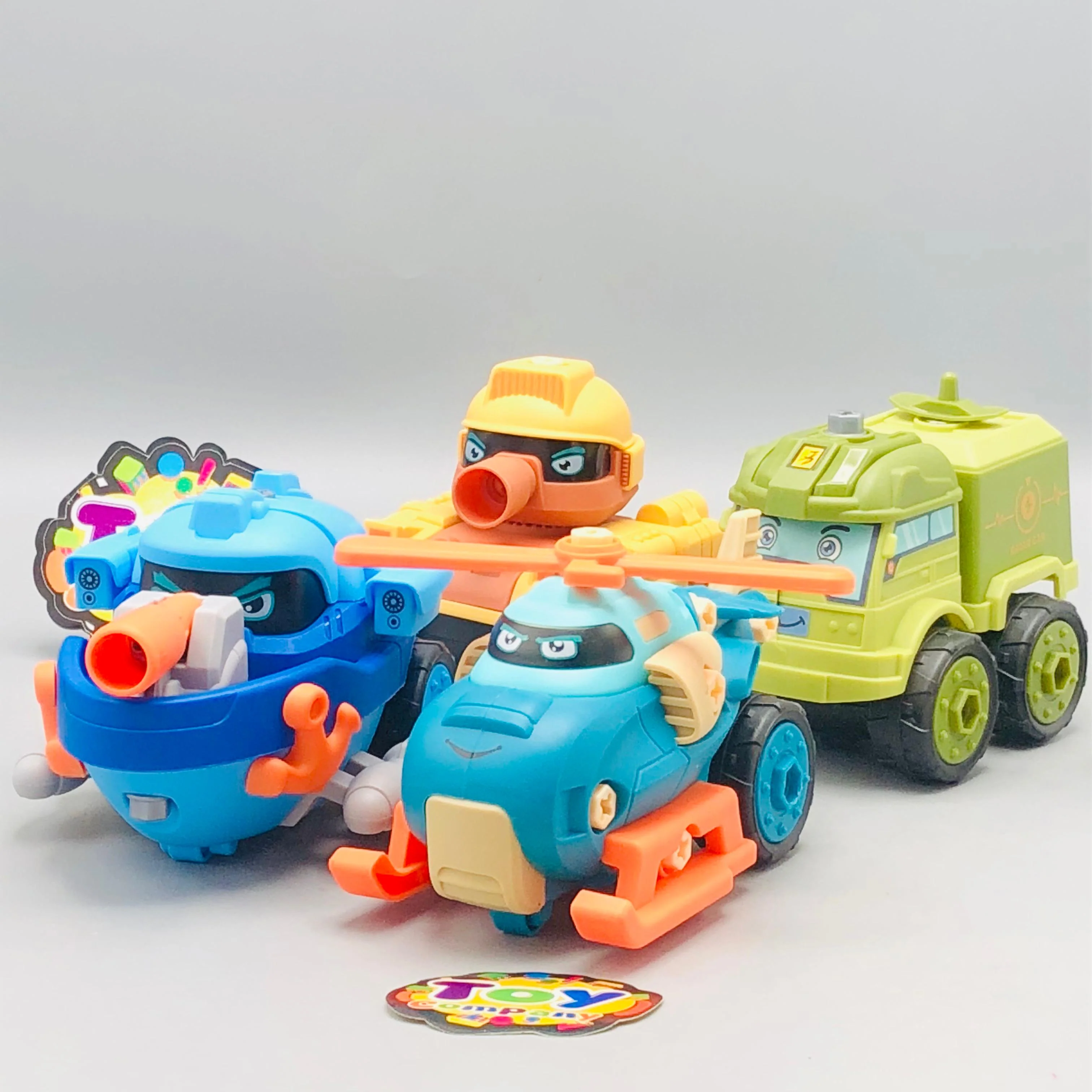 DIY 4Pcs Military Screw Vehicles - Image 4