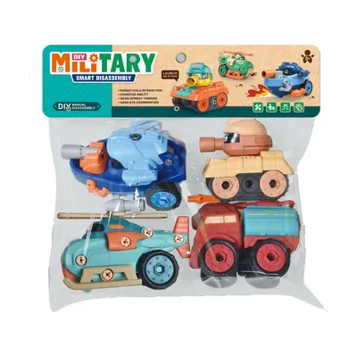 DIY 4Pcs Military Screw Vehicles - Image 5