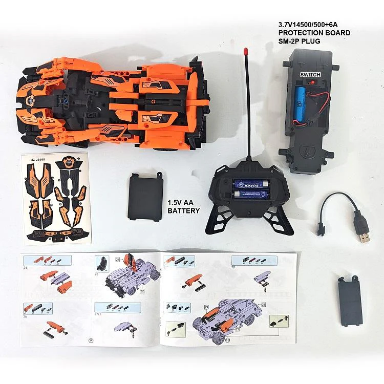 DIY 516Pcs RC 1:16 Sports Racing Building Blocks Model - Image 6