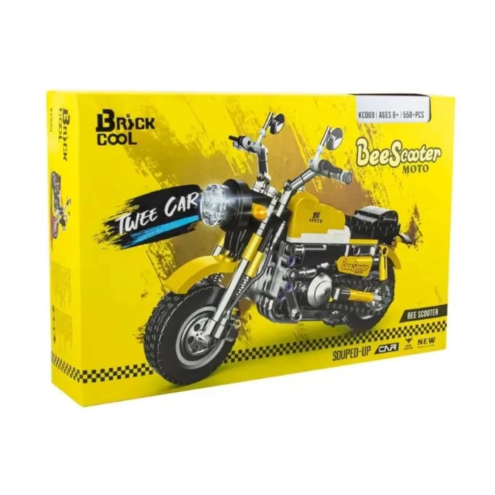 DIY Bee Scooter Model Bricks Set - 558+Pcs - Image 8