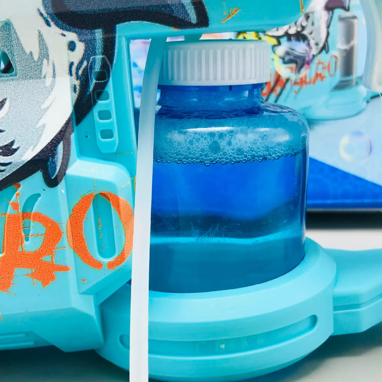 Electric Dual-Holes Shark Themed Colorful Bubble Gun - Image 8
