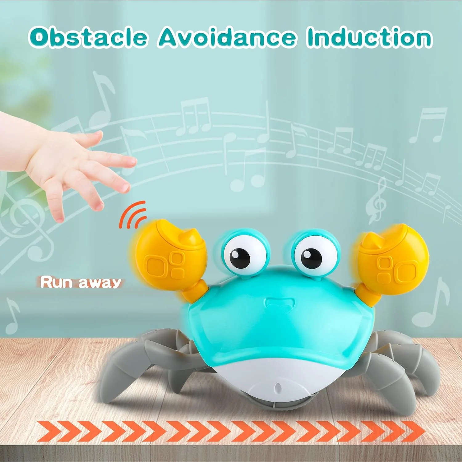 Electric Induction Crawling Musical Crab With Lights - Image 4