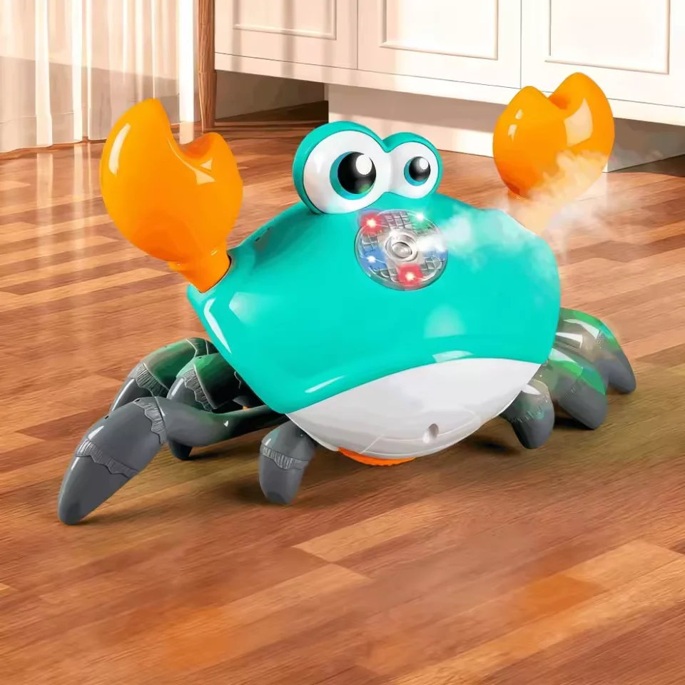 Electric Musical Crawling Crab With Smoke & Lights - Image 3