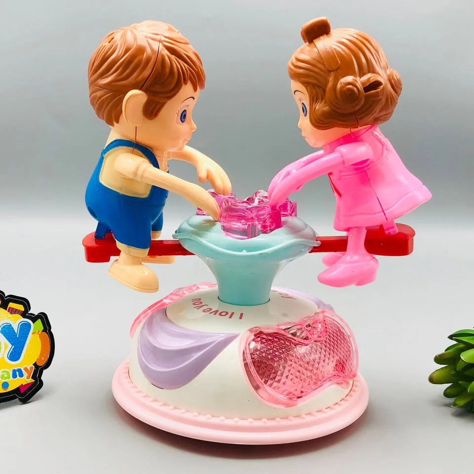 Electric Musical Fairy Tale Swing Balance Toy With Lights - Image 3