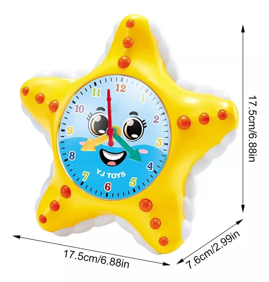 Electric Rotating Starfish Clock With Light & Music - Image 3