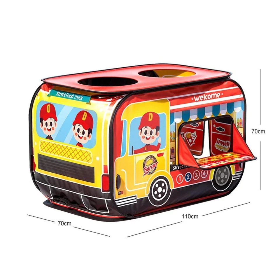Foldable Kids Street Food Truck Design Tent House - Image 6