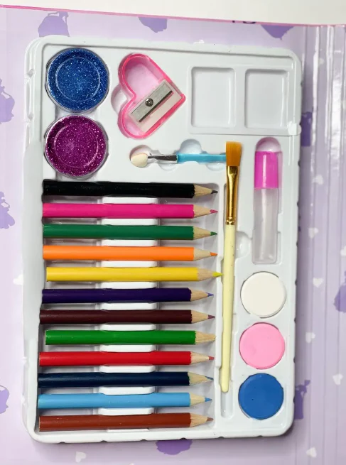Girls Book Shape Art Color Set - Assortment - Image 5