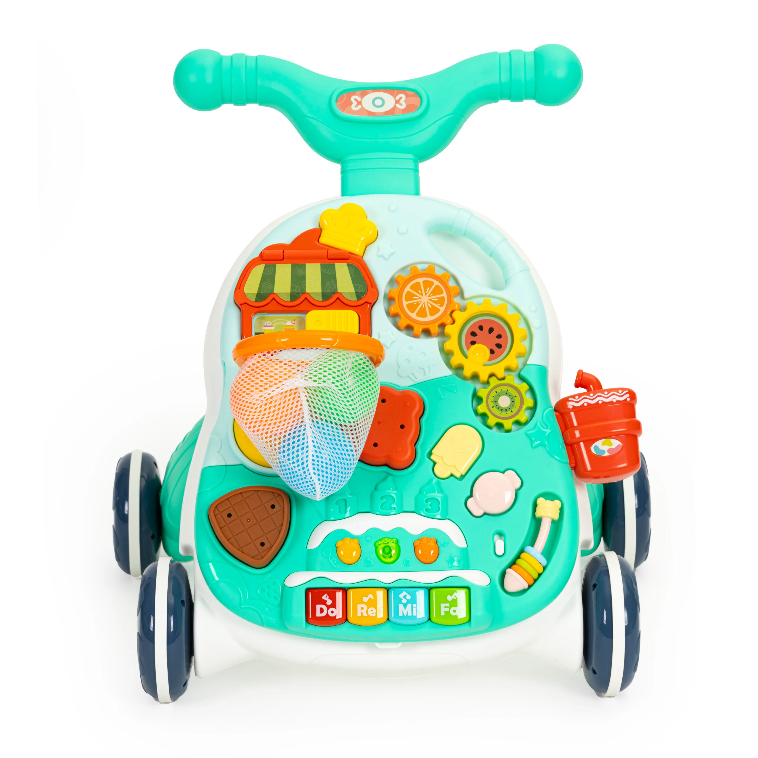 Huanger 2in1 Baby Musical Walker & Activity Table - Green - Image 10